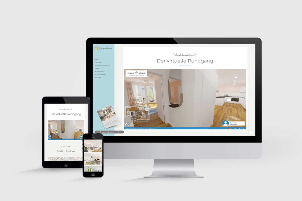 Website für Immobilienprojekt Margueritenring