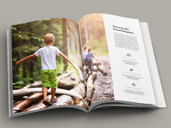 Broschüre als Softcover für Neubauprojekt Neue Mittelheide