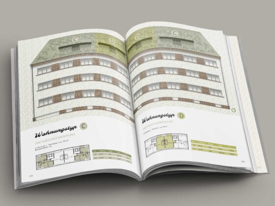 Broschüre als Softcover für Neubauprojekt Neue Mittelheide