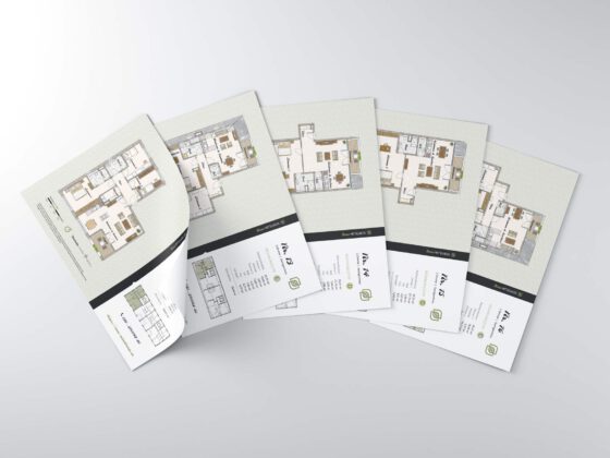 Grundrisse als PDF als Softcover für Neubauprojekt Neue Mittelheide