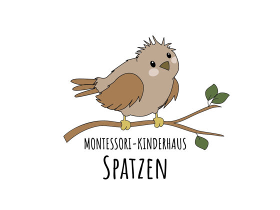 Illustration für Logo Montessori-Kinderhaus Spatzen