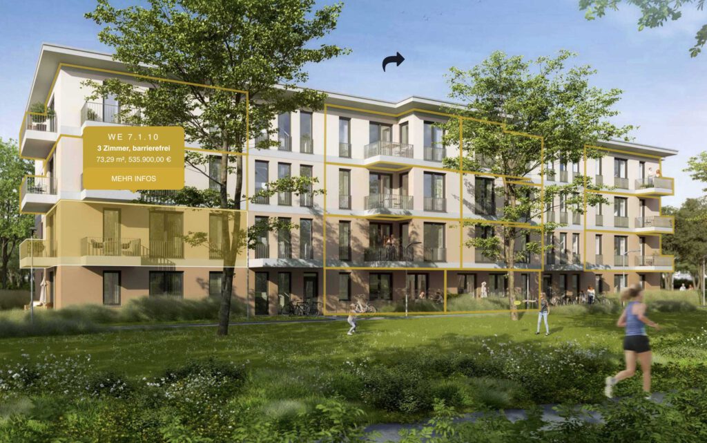 Interaktive Imagemap als Wohnungsfinder mit verschiedenen Ansichten zum Wechseln